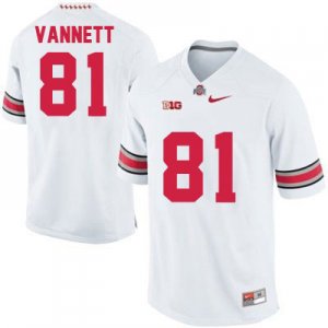 Men's NCAA Ohio State Buckeyes Nick Vannett #81 College Stitched Authentic Nike White Football Jersey HA20Y25QQ